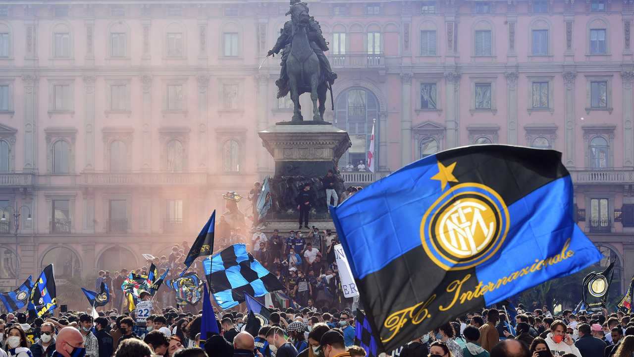 inter-campione Festeggiamenti Milano