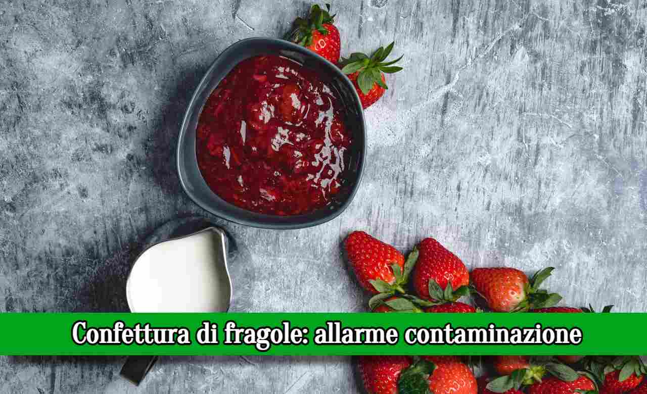 Confettura di fragole ritirata dal mercato